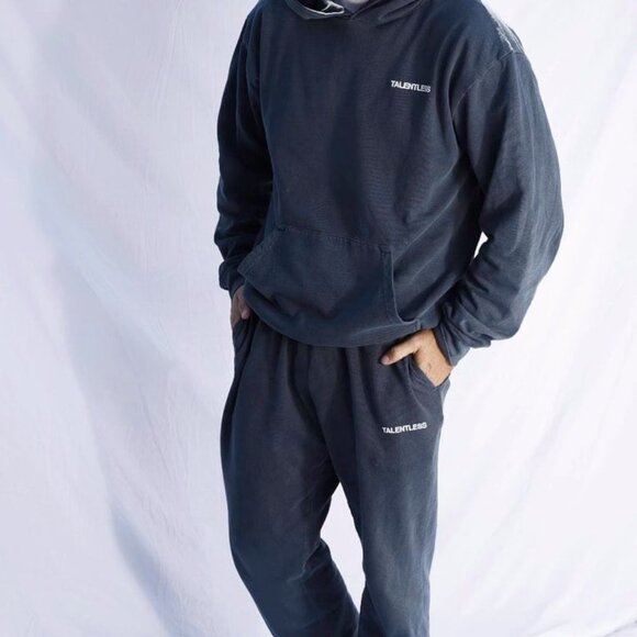 Talentless Men’s Black Hoodie Size Large Lightweight Casual Pullover - Picture 3 of 3